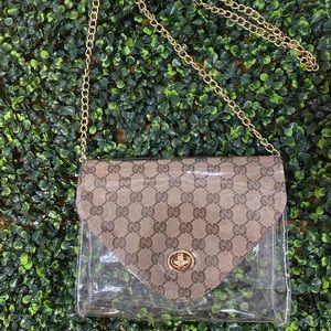 Large size crossbody stadium bag/ Clear purse/ PVC purse